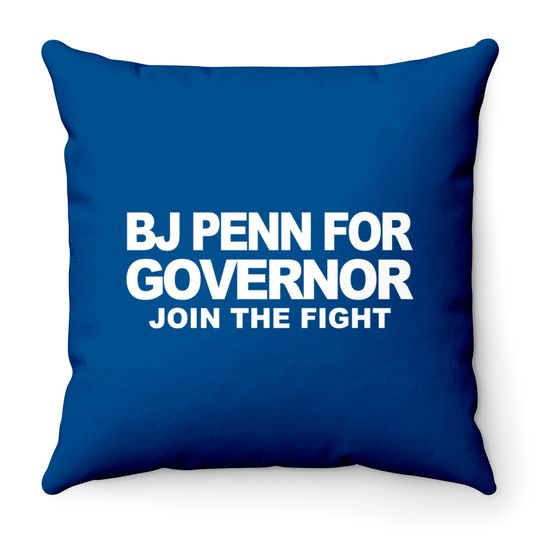 Penn For Governor Throw Pillows