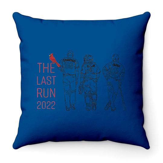 The last run 2022 baseball Throw Pillows