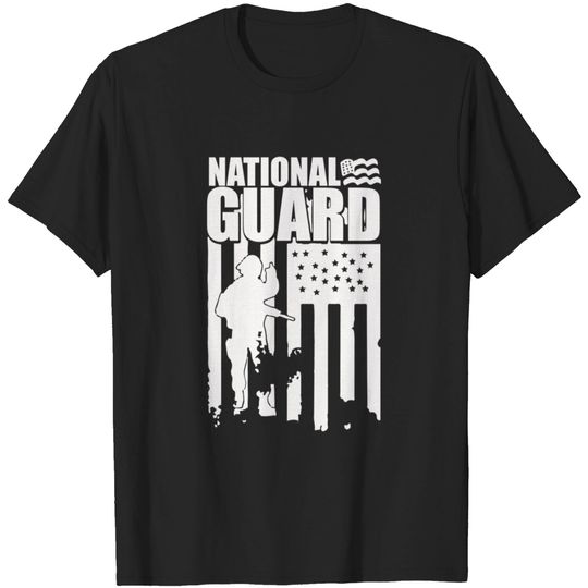 American Flag National Guard National Guard T-shirt