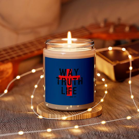 Way Truth Life Christian Cross Scented Candles