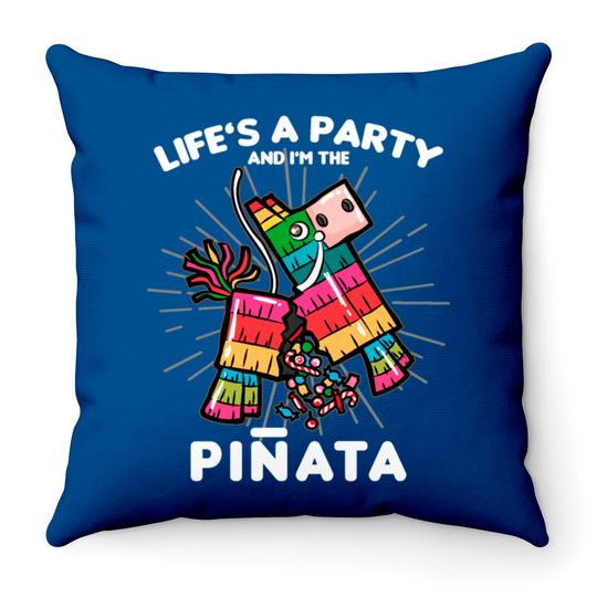 LIFE IS A PARTY AND I AM THE PINATA BDSM SUB SLAVE Throw Pillows