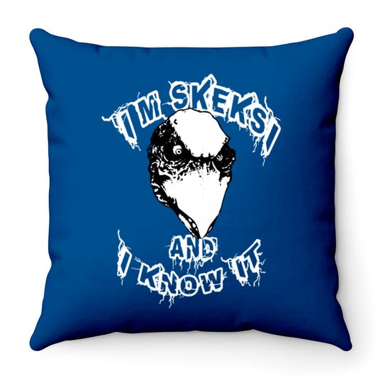 I'm Skeksi And I Know It Throw Pillows, Skeksis Throw Pillows