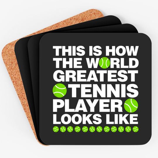This is How The World Greatest Tennis Player Look Coasters