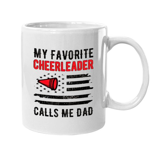 Cheer Dad Cheerleader Father Cheerleading Dad Gift Mugs