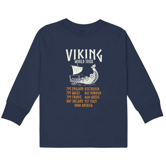 Viking , Vikings Gift, Norse, Odin, Valhalla  Kids Long Sleeve T-Shirts