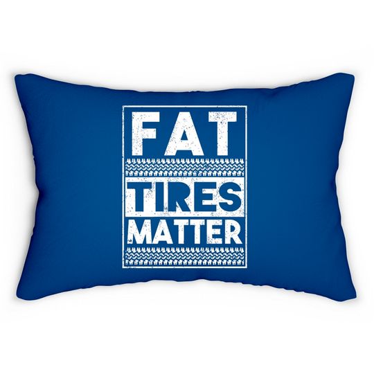 Drag Racing Fat Tires Matter Lumbar Pillows