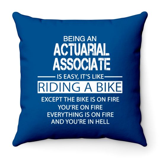 Actuarial Associate Throw Pillows