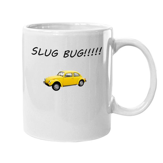 Funny Slug Bug Nostalgic Vintage Car Graphic Mugs