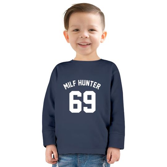 MILF Hunter 69 Jersey  Kids Long Sleeve T-Shirts