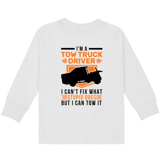 Tow Truck Towing Service - Tow Truck -  Kids Long Sleeve T-Shirts