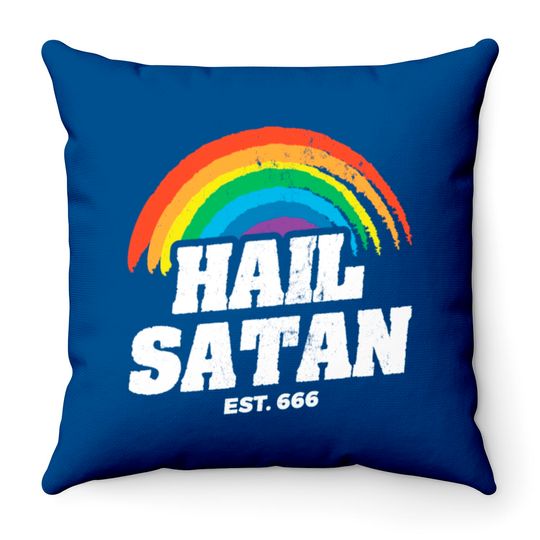 Satanic Funny Satan Throw Pillows