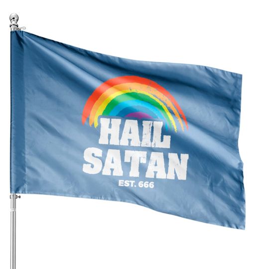 Satanic Funny Satan House Flags