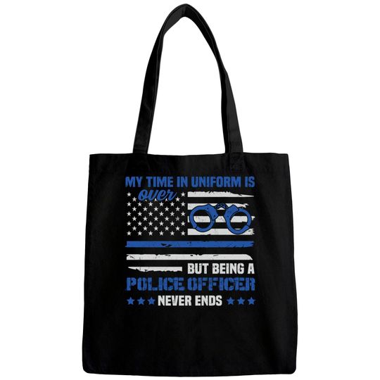 Retired Police Law Enforcement Thin Blue Line Bags