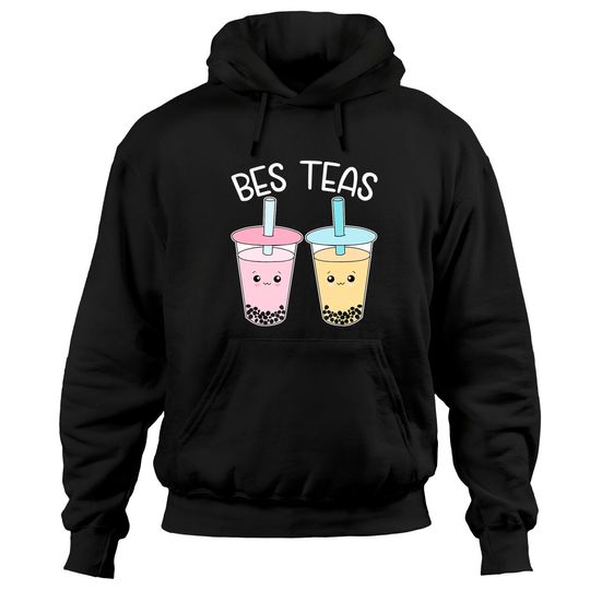 Bes Teas-Besties Bubble-Tea Cute Boba-Best-Friends Hoodies