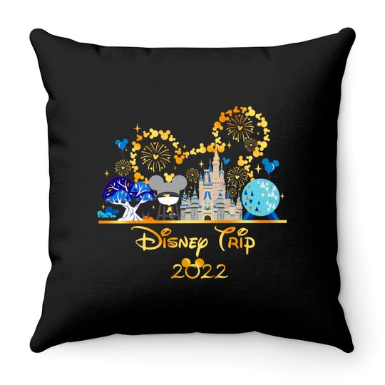 Personalized Disney Family Throw Pillows, Disney Mickey Minnie Throw Pillows, Disneyworld Throw Pillows 2022