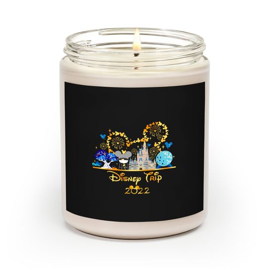 Personalized Disney Family Scented Candles, Disney Mickey Minnie Scented Candles, Disneyworld Scented Candles 2022