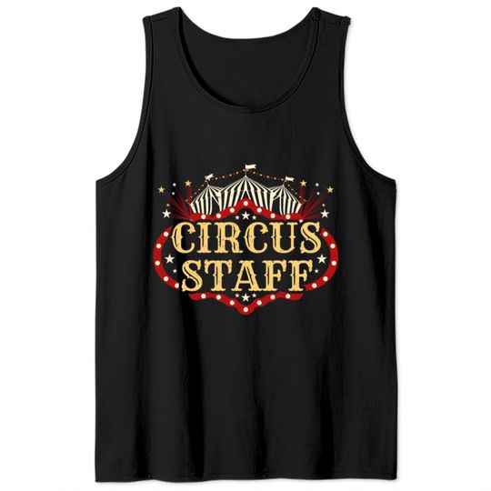 Vintage Circus Themed Birthday Party Circus Staff Tank Tops