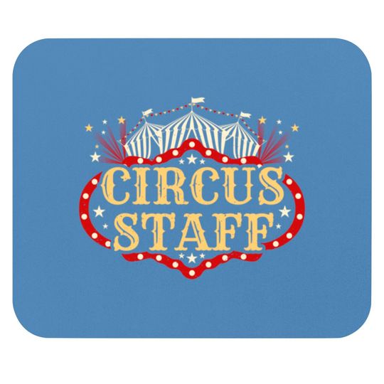 Vintage Circus Themed Birthday Party Circus Staff Mouse Pads