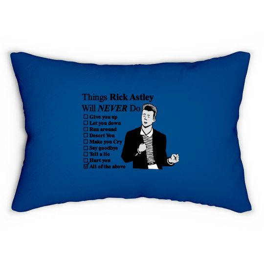 Rick Astley Lumbar Pillows