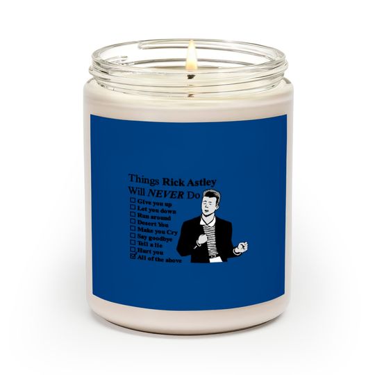 Rick Astley Scented Candles