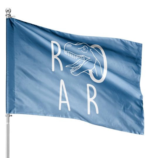 ROAR Dinosaur House Flags