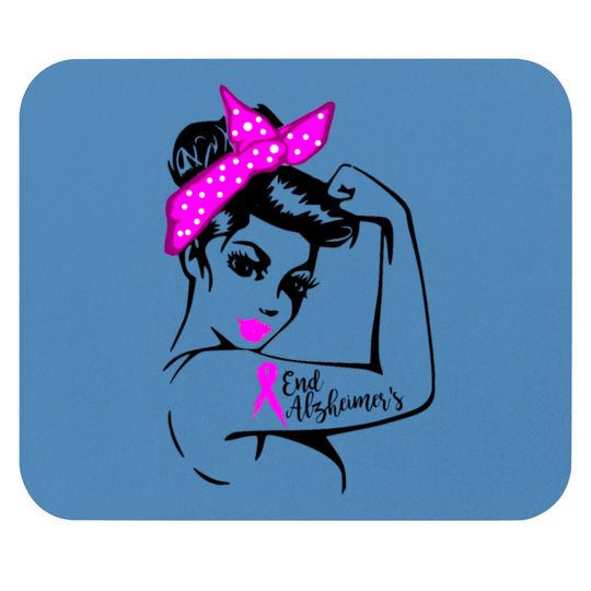 End Alzheimer's Strong Women Mouse Pad Mouse Pads