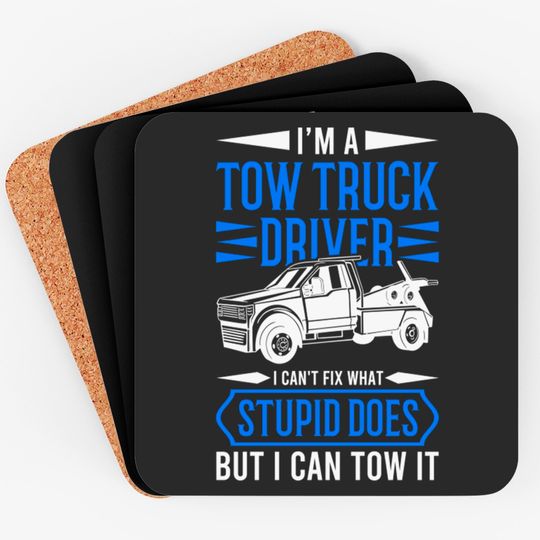 Tow Trucker Tow Truck Driver Gift - Tow Truck - Coasters