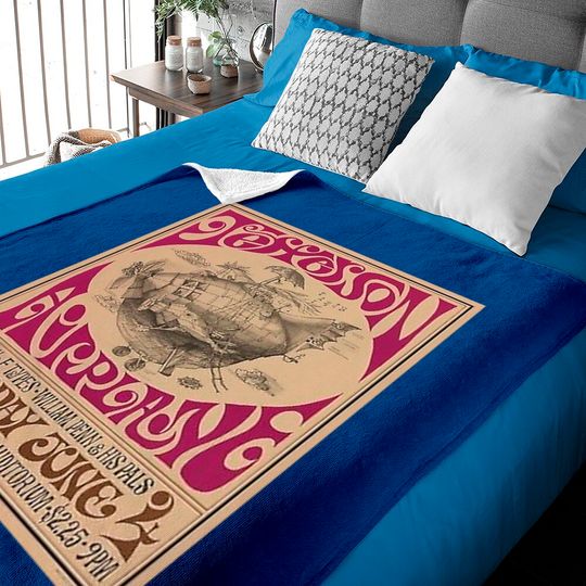 Jefferson Airplane Vintage Poster Classic Baby Blankets