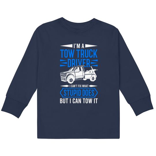 Tow Trucker Tow Truck Driver Gift - Tow Truck -  Kids Long Sleeve T-Shirts