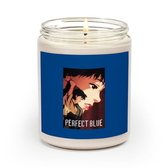 Perfect Blue, Perfect Blue Scented Candles, Anime, Satoshi Kon Scented Candle, Anime Graphic Scented Candle.