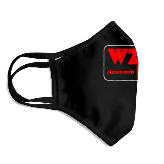 WZZQ Stereorock Jackson, Mississippi / Defunct 80s Radio Station Logo - Radio Station - Face Masks