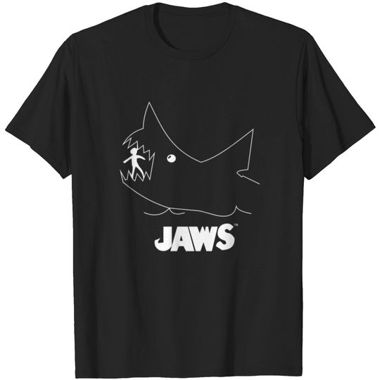 Jaws Chalk Board Movie T-shirt