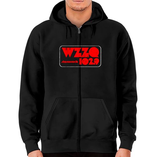 WZZQ Stereorock Jackson, Mississippi / Defunct 80s Radio Station Logo - Radio Station - Zip Hoodies