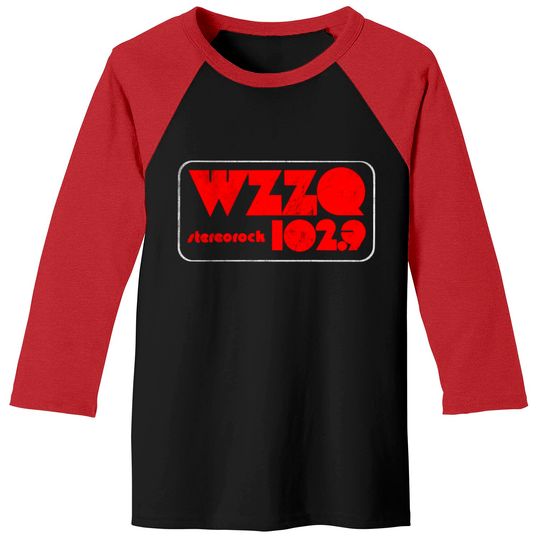 WZZQ Stereorock Jackson, Mississippi / Defunct 80s Radio Station Logo - Radio Station - Baseball Tees