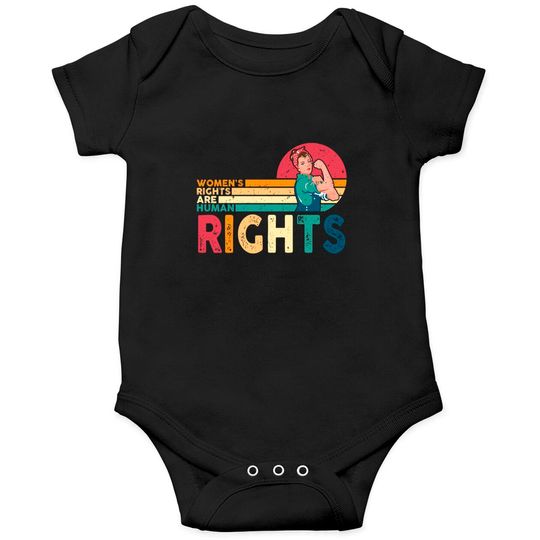 Women's Rights Are Human Rights Feminist Feminism Onesies