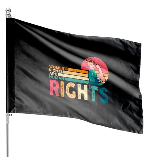 Women's Rights Are Human Rights Feminist Feminism House Flags