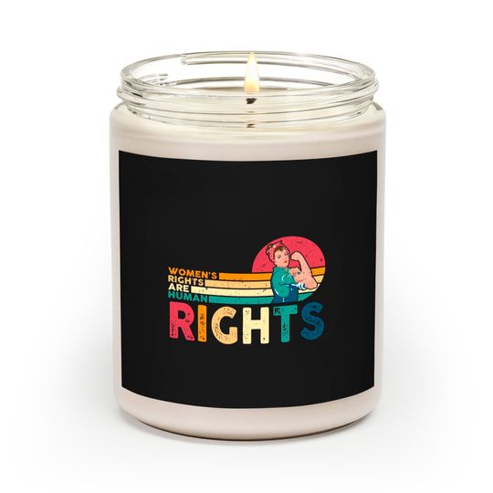 Women's Rights Are Human Rights Feminist Feminism Scented Candles