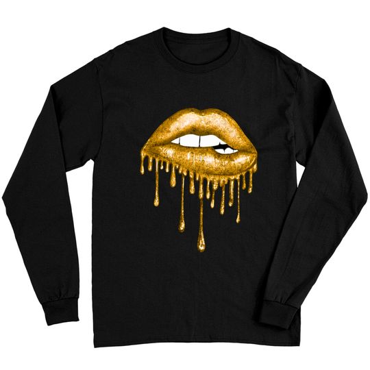 Drip Gold Lips - Lips - Long Sleeves