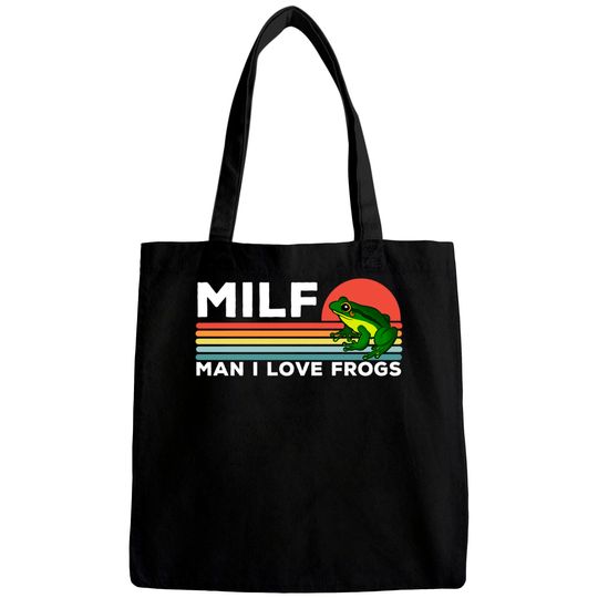 MILF: Man I Love Frogs Funny Frogs - Man I Love Frogs - Bags