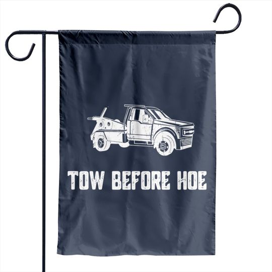 Tow Truck Garden Flags