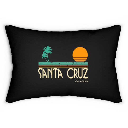 Sunset Santa Cruz Lumbar Pillows Vintage California Palms