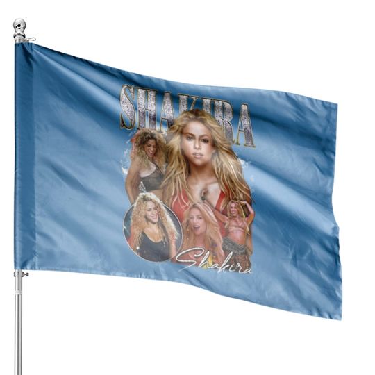 SHAKIRA Vintage House Flag - Shakira 90s bootleg retro House Flags