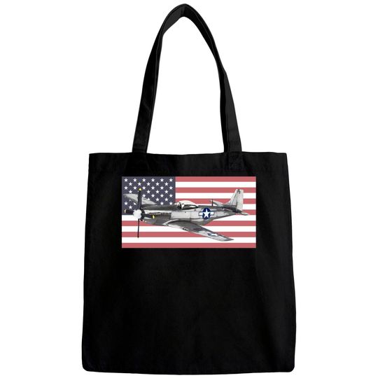 P-51 Mustang USAF USAAF WW2 WWII Fighter Plane Aircraft - P 51 Mustang - Bags