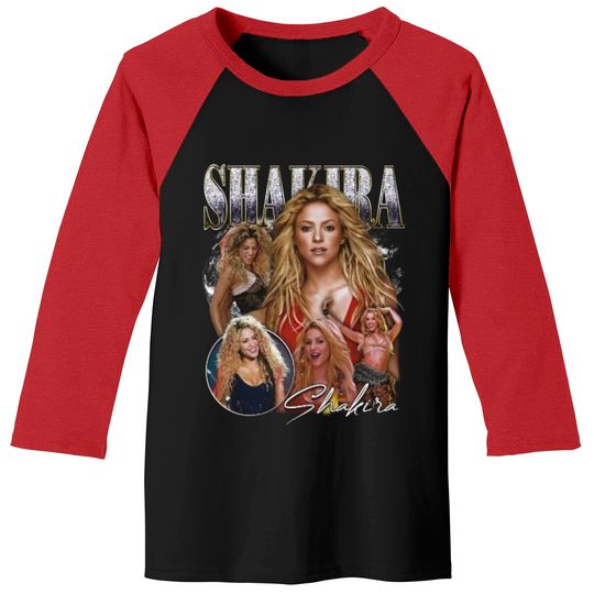 SHAKIRA Vintage shirt - Shakira 90s bootleg retro Baseball Tees