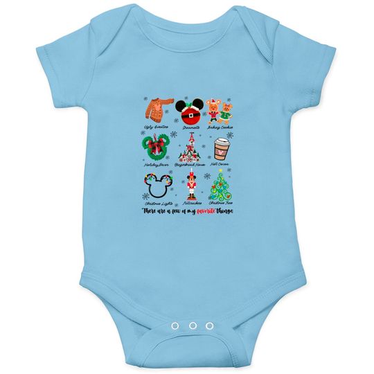 There Are A Few Of My Favorite Things Christmas Onesies, Disney Favorite Things Christmas Onesies