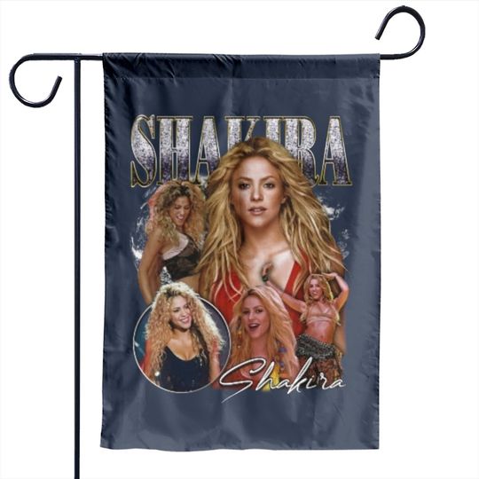 SHAKIRA Vintage Garden Flag - Shakira 90s bootleg retro Garden Flags