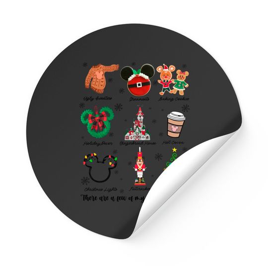 There Are A Few Of My Favorite Things Christmas Stickers, Disney Favorite Things Christmas Stickers