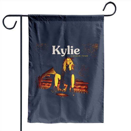 Proud Kylie Golden Tour Fitted Scoop Garden Flags