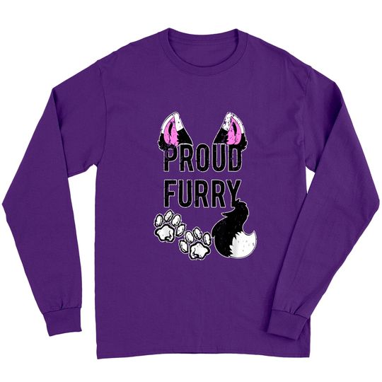 Proud Furry  Furries Tail and Ears Cosplay Long Sleeves