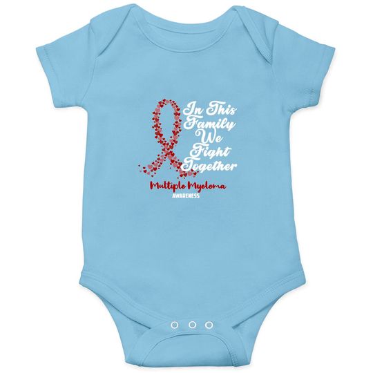Multiple Myeloma Awareness In This Family We Fight Together - Just Breathe and Fight On - Multiple Myeloma Awareness - Onesies